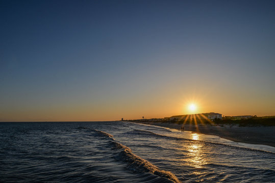 Sunset Over The Ocean Isle Beach, NC