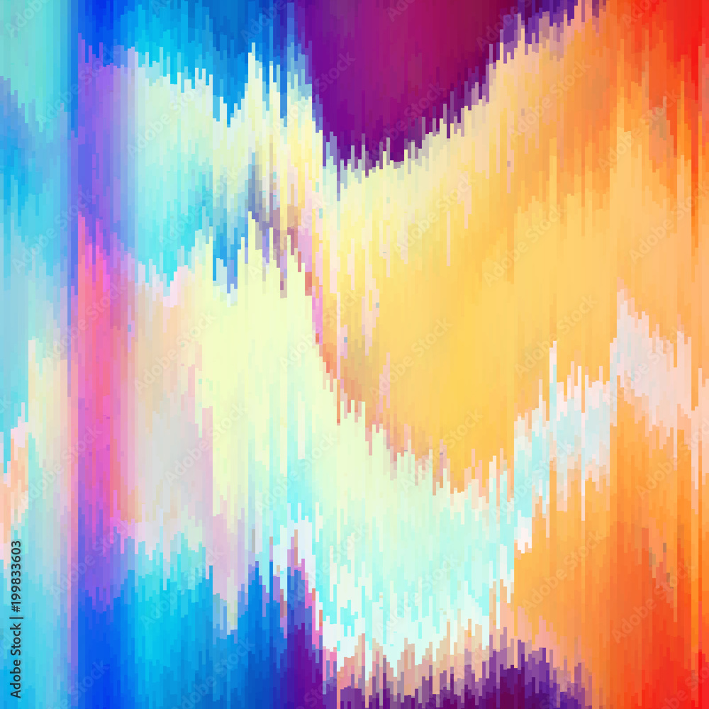 Poster digital image data distortion. vector glitch background.