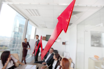 Business people and income growth