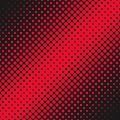 Halftone circle pattern background design - abstract vector graphic design