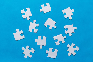 abstract puzzle background with piece missing