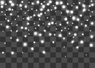 Fototapeta premium Snowflake winter sparkle lights shine