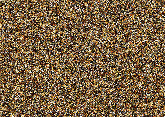 Golden shimmer confetti random falling
