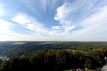 Sächsische Schweiz, Blick von der Festung Königstein nach Süden