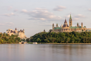 Fototapeta na wymiar Parliament Hill in Ottawa (Canada)
