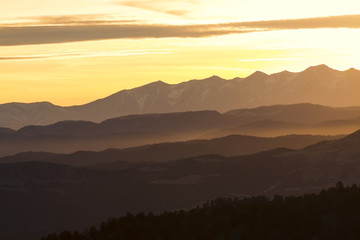 Sangre De Cristo Winter Sunset
