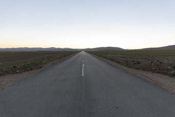 road landscape in Marroc
