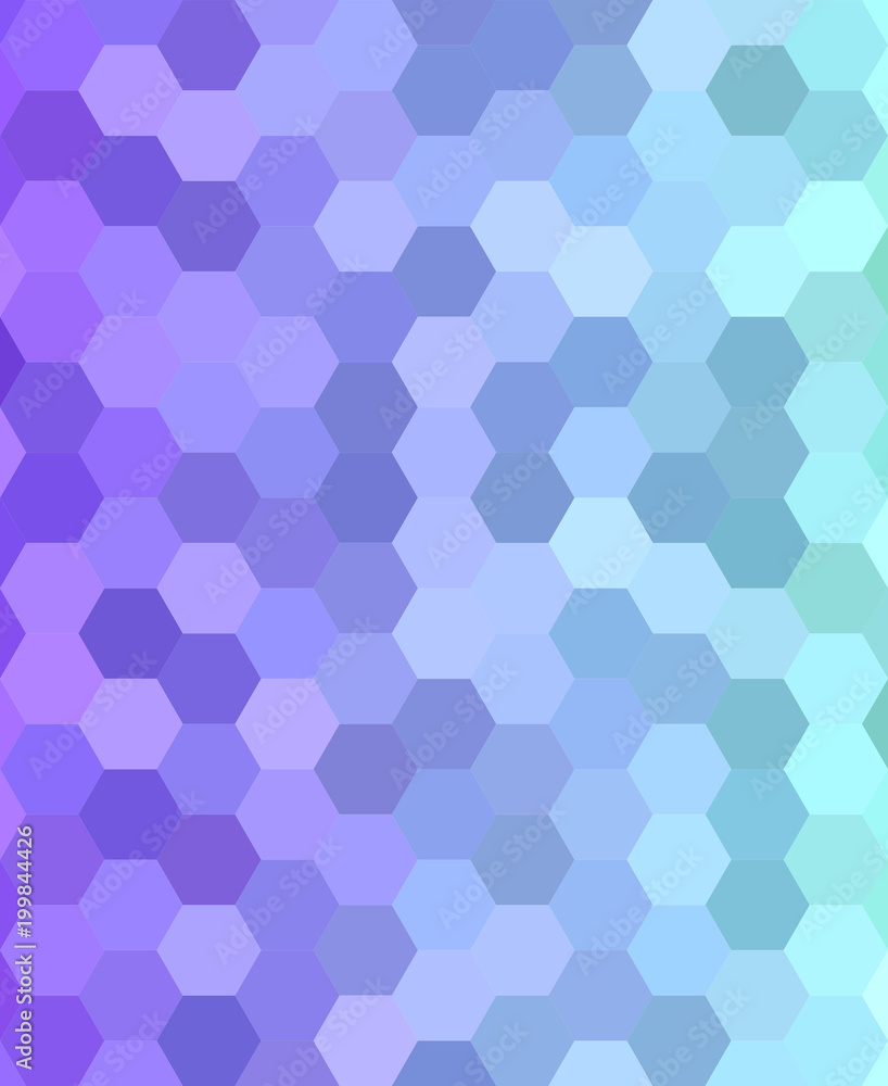 Poster abstract hexagonal tile mosaic pattern background design