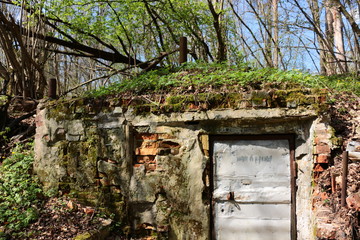 Old abandoned cellars for storing vegetables
