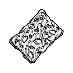 illustration of tasty cookie