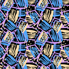 Seamless textile pattern print .