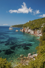 Fototapeta premium Stafilos beach on Skopelos island, Greece