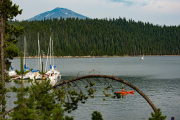 Lake with Mt Hood in background