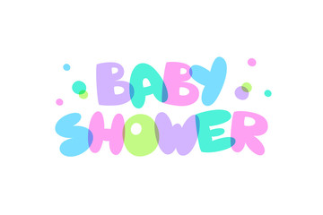 baby shower lettering