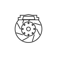 car reference disk icon. Element of Car sales and repair for mobile concept and web apps. Thin line  icon for website design and development, app development. Premium icon