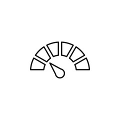 car speedometer icon. Element of Car sales and repair for mobile concept and web apps. Thin line  icon for website design and development, app development. Premium icon