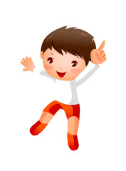 Close-up of boy standing