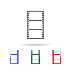 cinematographic tape icon. Elements of cinema and filmography multi colored icons. Premium quality graphic design icon. Simple icon for websites, web design, mobile app