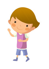 Close-up of boy standing