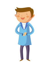 Close-up of man laughing