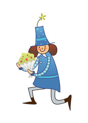 Close-up of girl standing