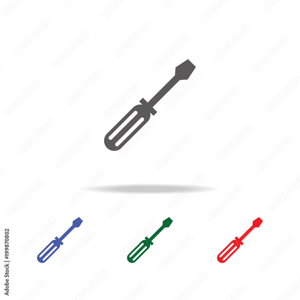 Poster chisel icon. elements of construction tools multi colored icons. premium quality graphic design icon