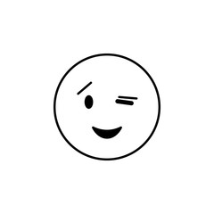 Fototapeta premium wink icon. Detailed set of avatars of professions icons. Premium quality line graphic design. One of the collection icons for websites, web design, mobile app
