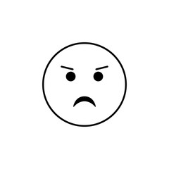 frowning icon. Detailed set of avatars of professions icons. Premium quality line graphic design. One of the collection icons for websites, web design, mobile app