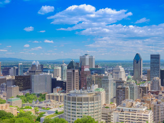 Fototapeta na wymiar Scenic view of summer Montreal