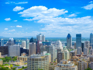 Obraz premium Scenic view of summer Montreal