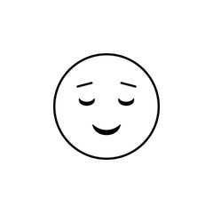 easy pleasant smile icon. Detailed set of avatars of professions icons. Premium quality line graphic design. One of the collection icons for websites, web design, mobile app