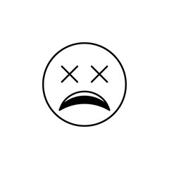 very tired icon. Detailed set of avatars of professions icons. Premium quality line graphic design. One of the collection icons for websites, web design, mobile app