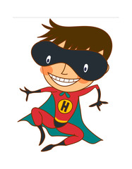 Close-up of boy wearing costume