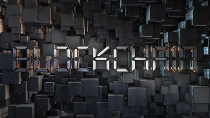 Obraz premium Blockchain encryption for crypto currencies bitcoin financial money records 