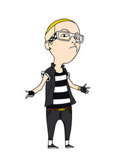 Close-up of boy standing