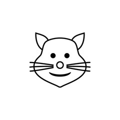 Obraz premium cat with a smile icon. Detailed set of avatars of professions icons. Premium quality line graphic design. One of the collection icons for websites, web design, mobile app