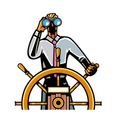 Close-up of man holding steering wheel