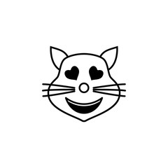 in love cat icon. Detailed set of avatars of professions icons. Premium quality line graphic design. One of the collection icons for websites, web design, mobile app