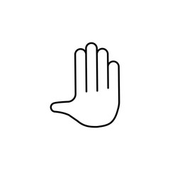 by hand icon. Detailed set of avatars of professions icons. Premium quality line graphic design. One of the collection icons for websites, web design, mobile app