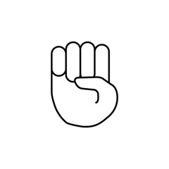 bent fingers icon. Detailed set of avatars of professions icons. Premium quality line graphic design. One of the collection icons for websites, web design, mobile app