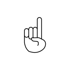 finger point icon. Detailed set of avatars of professions icons. Premium quality line graphic design. One of the collection icons for websites, web design, mobile app