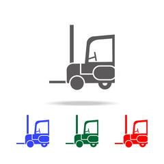 Forklift truck icon. Elements of construction tools multi colored icons. Premium quality graphic design icon. Simple icon for websites, web design, mobile app, info graphics