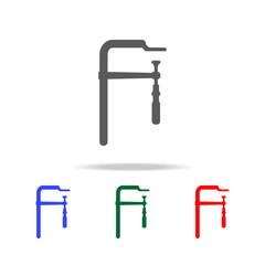 Press icon. Elements of construction tools multi colored icons. Premium quality graphic design icon. Simple icon for websites, web design, mobile app, info graphics