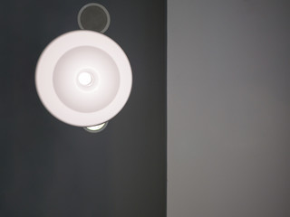 Big lights on the ceiling