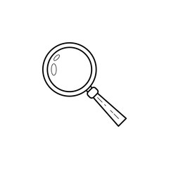 magnifier icon. Element of navigation illustration. Premium quality graphic design icon. Signs and symbols collection icon for websites, web design, mobile app