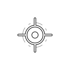 Obraz premium pointer on the map icon. Element of navigation illustration. Premium quality graphic design icon. Signs and symbols collection icon for websites, web design, mobile app