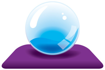 水晶のイメージイラスト　ブルー