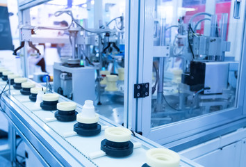artificial intelligence machine at industrial manufacture factory of Energy saving lamp