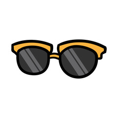 Cartoon Sunglasses With Gold Frame