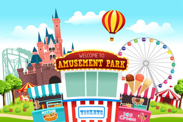 Amusement Park Illustration